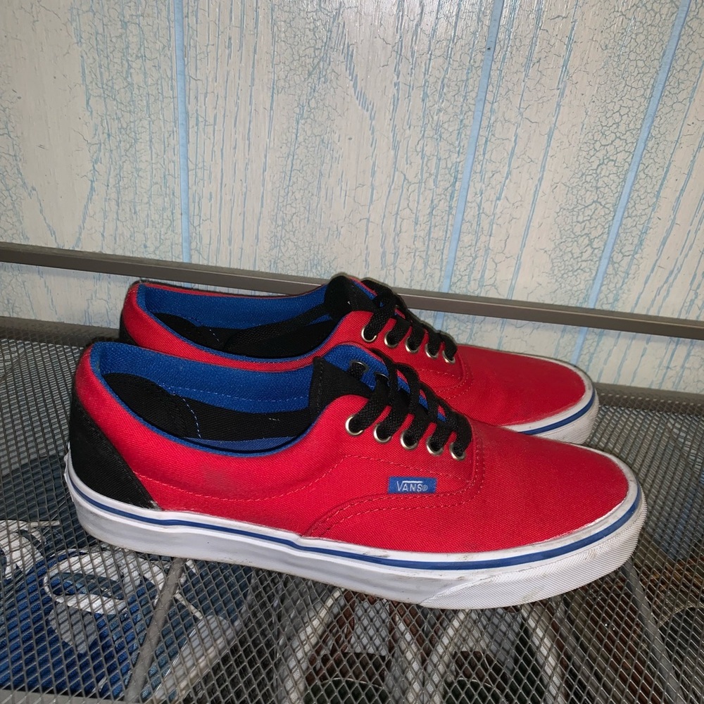 Vans Shoes Red/White/Blue/Black
